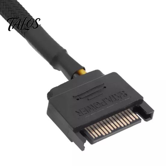 SATA 15Pin to 2 Way 3Pin 4Pin Computer Fan Power Adapter Extension Cable Wire