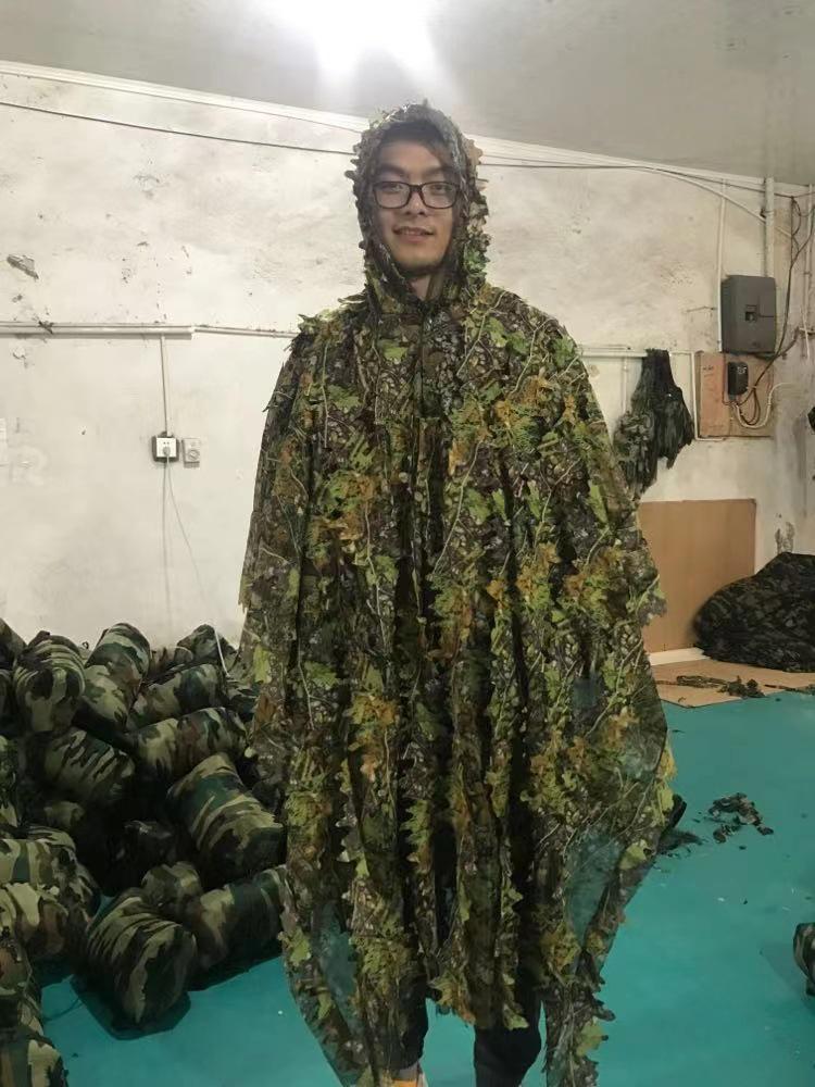 3D Leaf Ghillie Suit Camouflage Uniform One Size