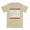 Unisex T Shirt Run Cmd Computer Programmer T Shirts Trending Graphic Summer Tee Shirt Y2K Casual Cotton Clothing Plus Size 5XL