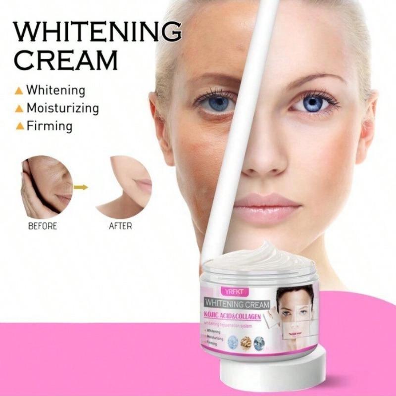 Crema facial de Ácido Kójico, crema hidratante antiarrugas para la piel, ilumina el tono de la piel, manchas descoloridas, crema de rejuvenecimiento de melanina