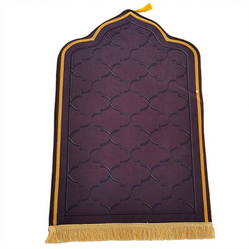 Cross-Border Prayer Carpet Flannel Floor Mat - Irregular Shape, Custom Print, Thick Cushion for Living Room