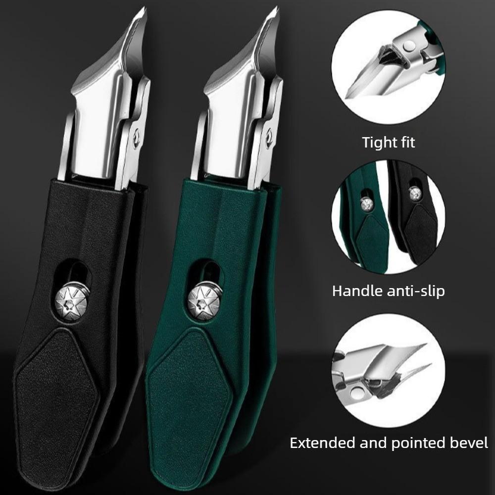 Toenail Clipper Wide Opening Slanted Edge Nail Clipper Stainless Steel Nail Supplies for Professionals Foot Nail Trimmer Tools