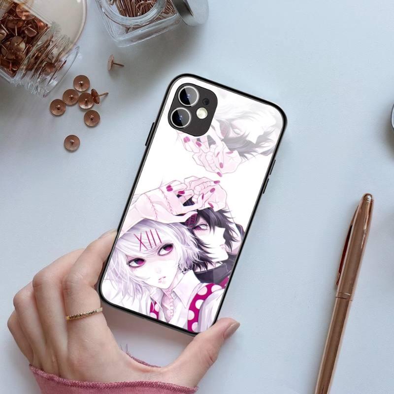 

Чехол для телефона «Токио вурдалаки» с изображением аниме для IPhone 14 13 12 11 XS X 8 7 6 Plus Mini Pro Max SE 2022, черный стеклянный чехол из поликарбоната и ТПУ iPhone 14 Pro