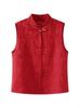 2026 Stylish Stand Collar Loose Fit Vest for Mothers - New Chinese Style Outerwear