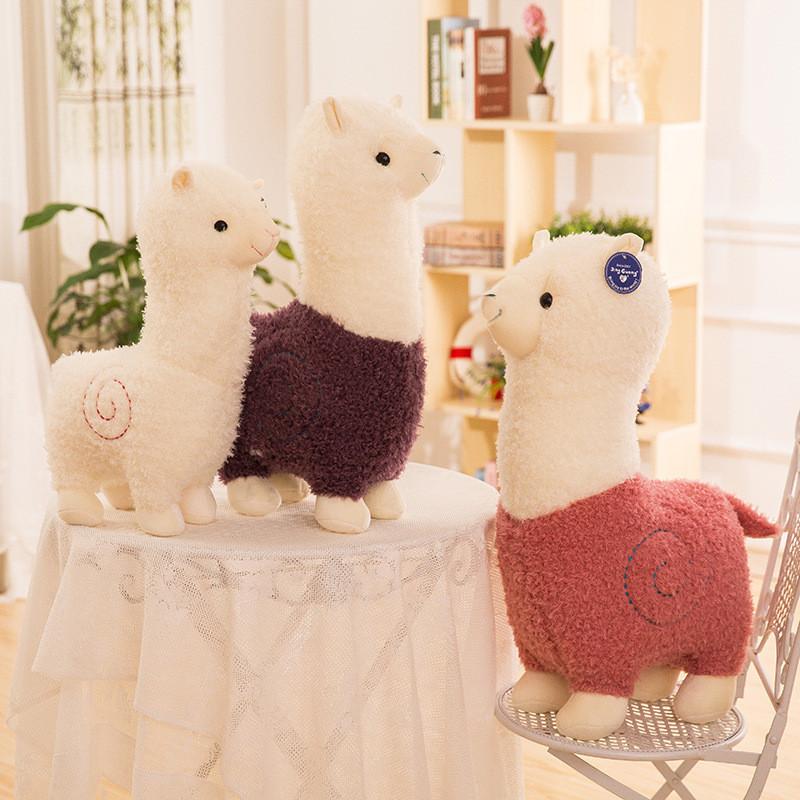 Plush Alpaca Toy With Pp Cotton Filling For Kids Gift And Bedroom Decor