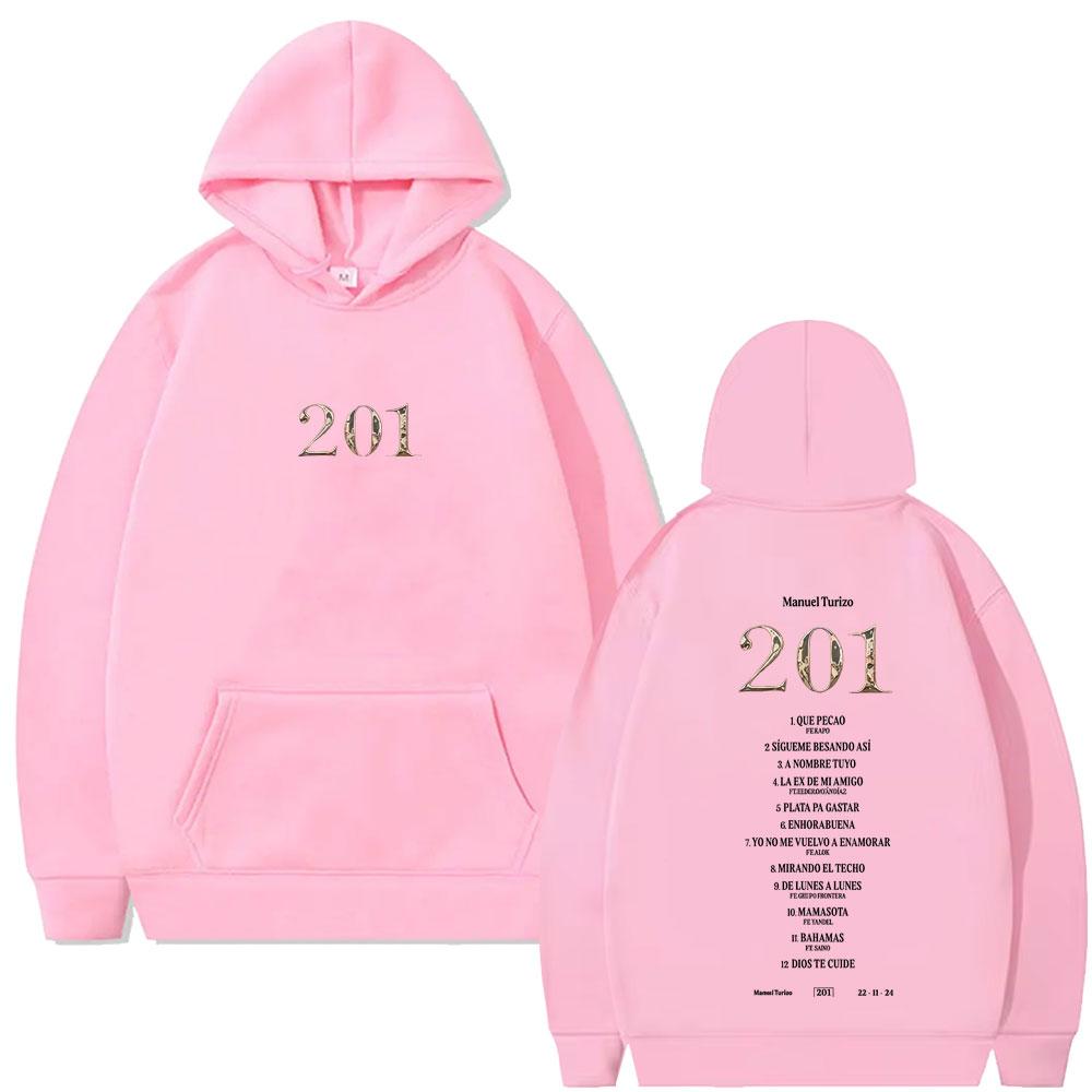 Rapper Manuel Turizo Album Graphic Hoodie Men Women Fashion Music Sweatshirt Man Casual Retro Oversized Hoodies