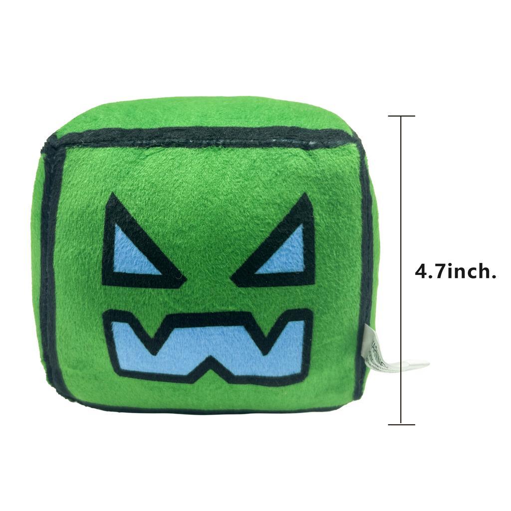Geometry Plush Toy,Cube Volume Wood Stuffed Animal Plushie Doll Toys for Kids and Gaming Fans Children's Day Birthday Gift