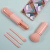 Portable Powder Blusher Brush With Cover 4 in 1 Travel Small Set Makeup Eye Shadow Telescopic Multi-Function Mini Makeup Tool