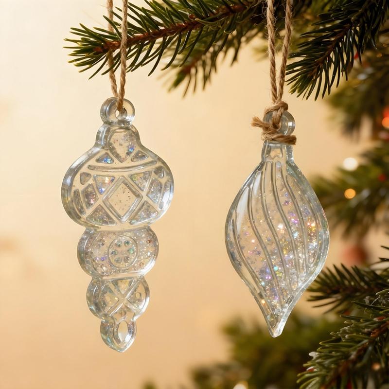 Creative Christmas Tree Ornament Mould Star Pendant Silicone Mold Hanging Accessories Epoxy Resin Jewelry Mold