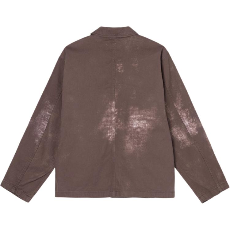 Stussy Stained Bleached Long Sleeve American Vintage Jacket Unisex Jacket 115575