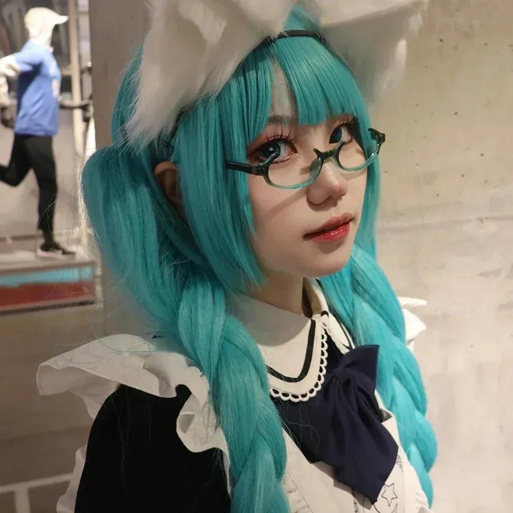 Anime Character Kamishiro Rize Cosplay Red Glasses Akemi Homura Role Play Half Frame Eyeglass Without Lens Accessories Eyewear