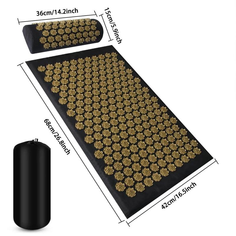 3Pcs/Set Massage Cushion Pilates Foot Massager Pillow Yoga Fitness Acupuncture Acupressure Mat Needles With Spikes