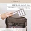 [BLUE SINCERE] Blue Sincere Genuine Leather Card Case, Slim, Thin, Anti-Magnetic, Holds 9 Cards, for Women's Long Wallets, ICC1 (Grey Beige)