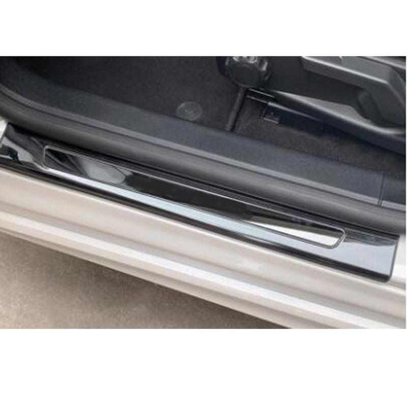 For Ford Focus Steel Car External Door Sill Scuff Plate Cover Threshold Strip Trim Auto Interior Accessories