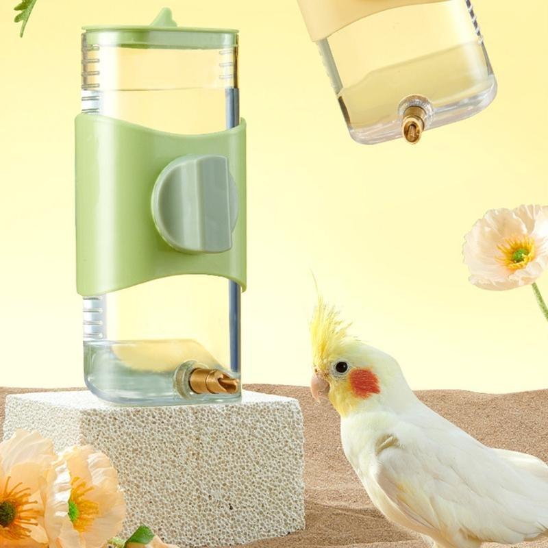 Y5JC Pet Drinking Bottle Plastic Water Drinking Bowl for Parrot Pet Water Dispenser