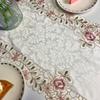 Pastoral Embroidery Table Flag Tea Flag Embroidery Hollow Fabric Home Bed Flag Piano Cover Decorative Tv Cabinet Tablecloth