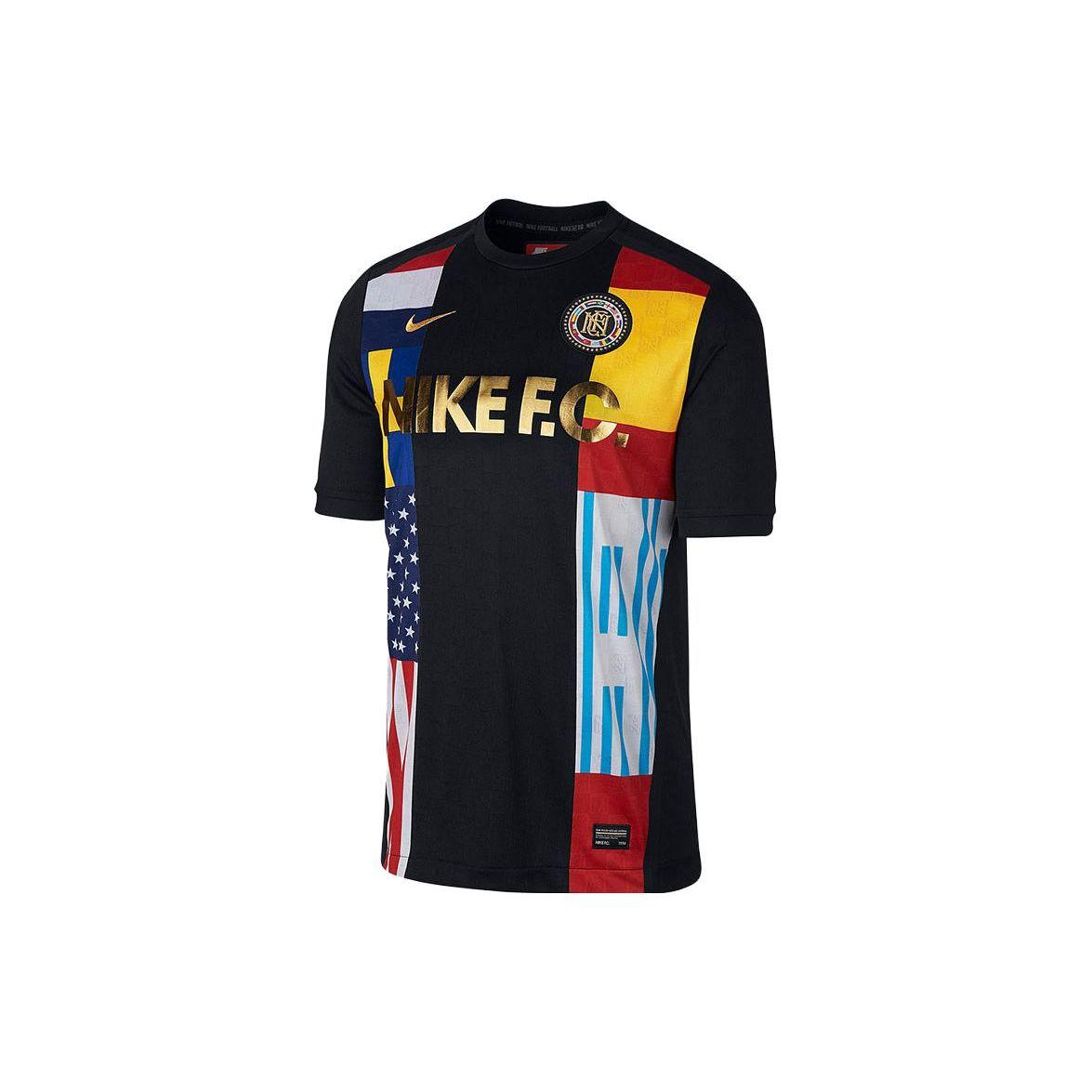 

Nike Sports Crew Neck Football Short Sleeve T-Shirt Men Tops Multicolor 886973-011