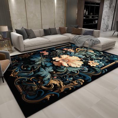 Luxe KARPETTEN in Europese Stijl VOOR WOONKAMER Perzische Decoratie Slaapkamer Nachtkastje Pluche Vloerkleed Opvouwbaar Lounge Antislip Zachte Matten