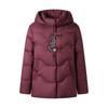 Elderly Women's Hooded Down Jacket - Warm Cotton Coat for Winter, Chinese Style, for Middle-Aged and Elderly