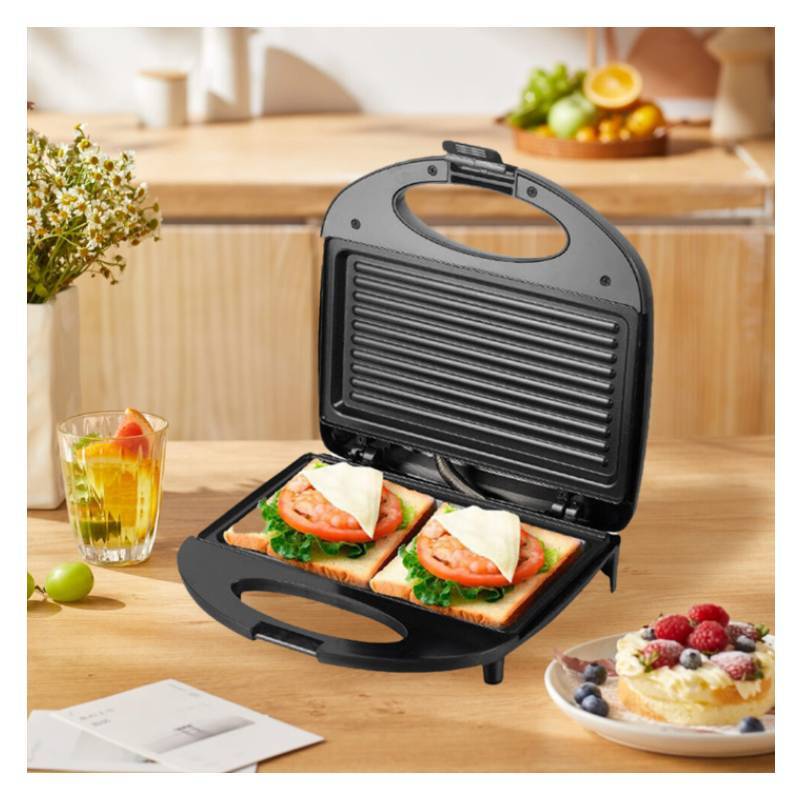 Multifunction Breakfast Sandwich Maker With Mechanical Control For Family Kitchen