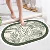 Oval Shaped Floor Mat Kitchen Carpet Bathroom Entrance Bathroom Dirt Resistant Mat Floor Mat