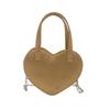 Simple Solid Color Fashion Summer New Sweet Girl Trend Peach Heart Mini Heart Single Shoulder Crossbody Handbag