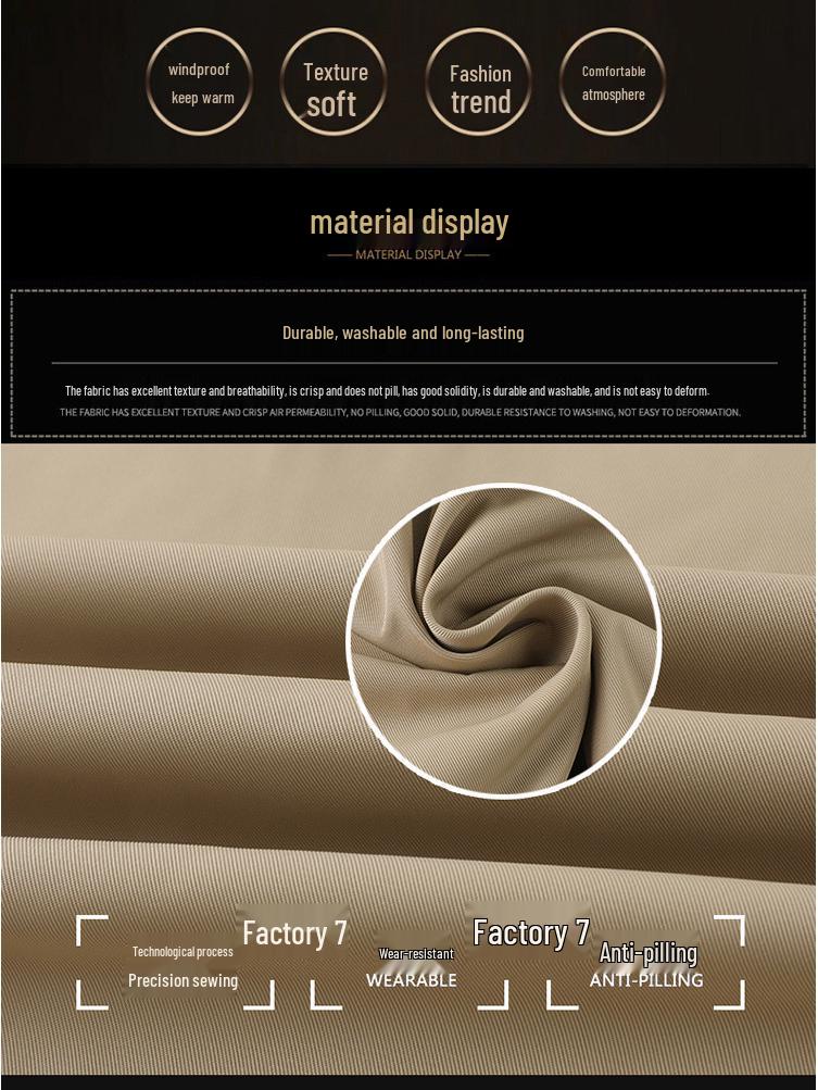 Men's Multi-pocket Water-resistant Bomber Jacket - European & American Style 8809