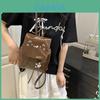Cat Pattern Pu Material Small Backpack For Women With Breathable Design And Urban Style For Daily Use