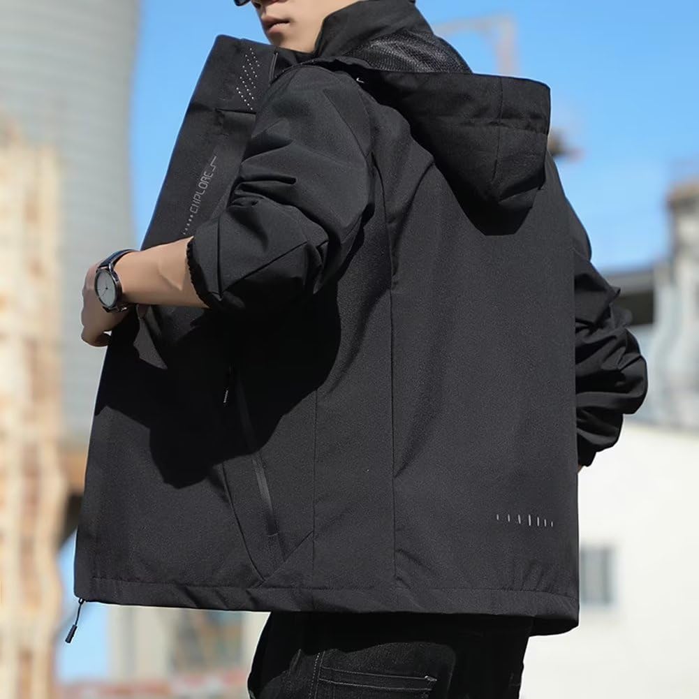 Windbreaker Jumper Jacket Mountain Parka Blouson Light Outerwear Large Size Windproof Cold Protection Waterproof Lightweight Casual Autumn Clothes