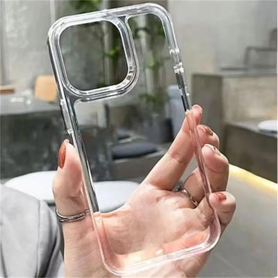 Luxury Silicone Transparent Shockproof Armor Case For iPhone 16 15 14 13 12 11 Pro Max 8 Plus XR XS X Phone Clear Protection Cover