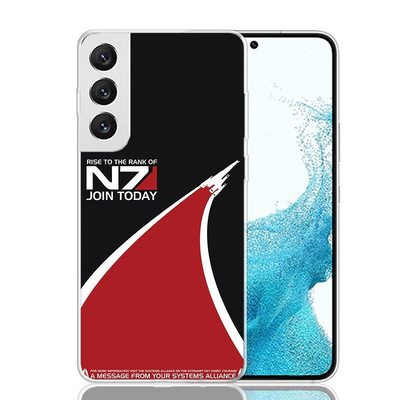 N7 Mass Effect For Samsung Galaxy S25 S24 S23 S22 Ultra Phone Case S21 Plus S20 FE S10 + S25Edge Fundas Cover Galaxy S25 S24 S23
