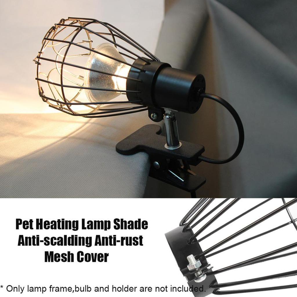 Mesh Cover Reptile Heat Lamp Shade Anti Scald Heater Guard Cage Accessories for Pets Cage Bird Amphibians Light Bulb Supplies