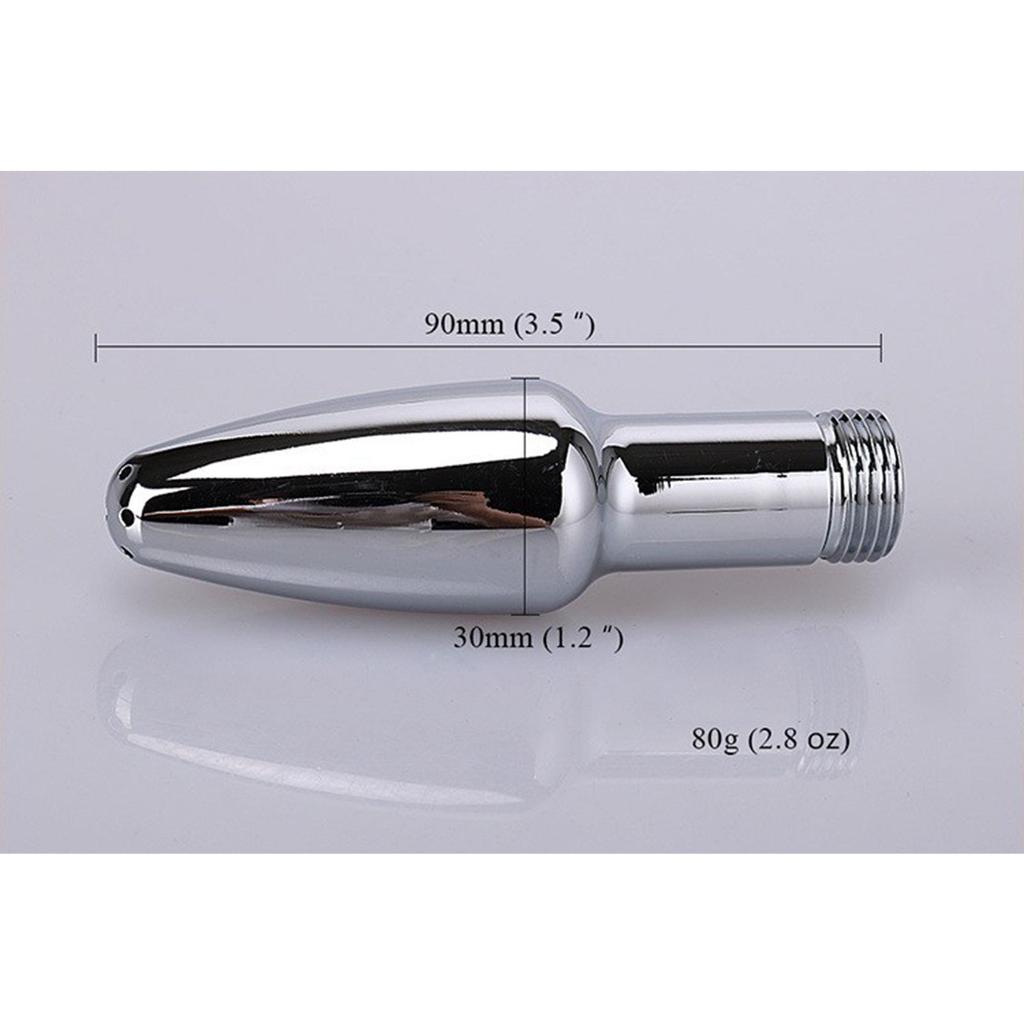 Metal Bead Anal & Vaginal Irrigation Tool - G-Spot Cleaning Enema for Personal Intimate Hygiene