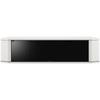 Asahiwood RACINE TV Stand for 65-inch TVs, White, 148.8cm (W) x 39cm (D) x 37.7cm (H), Corner-compatible, with casters, tempered glass, and shatterpro