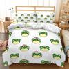 3D High-definition Printed Frog Pattern Bedding Set with Fresh Green Animal Down Duvet and Pillowcase 2/3 Pieces AU/DE/US/UK Home Decoration