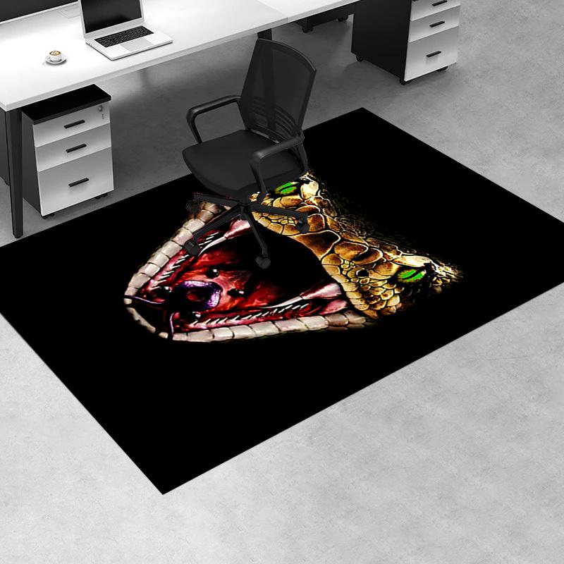 Snake Office Chair Mat: Office Carpet for Desk, Oversized Rug for Home Decor, Sofa Mat, Gift Idea for Any Room