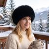 Imitation Fur Artificial Fur Hat Warm Fluffy Hat Winter Elastic Headband  Winter Hair Accessories