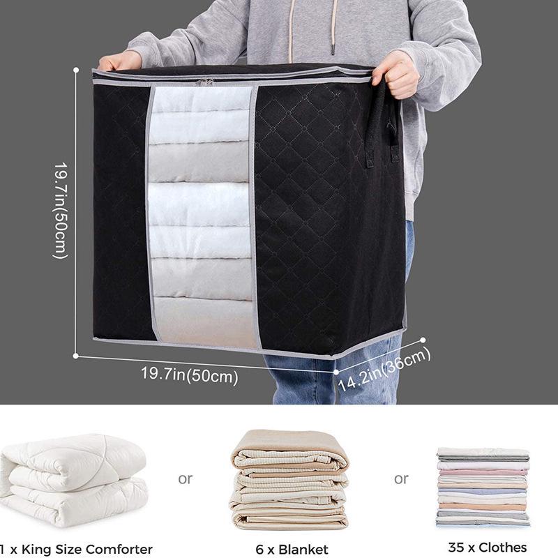 Non-Woven Quilt Storage Bag and Moving Packing Box for Home Organization