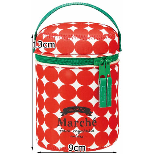 Skater Insulated Lunch Jar Cover for Soup Jar, Medium, Marche Tomato, 9cm x 13cm (SJP1)