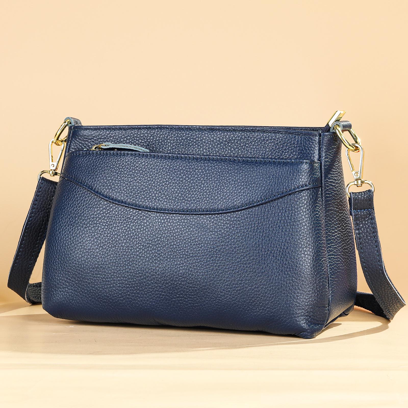 

Винтажная женская сумка кроссбоди из натуральной кожи - Мягкая, модная, повседневная одноплечевая сумка, изготовленная из коровьей кожи высшего слоя.