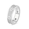 Full Diamond Color Moissanite Ring for Women Classic Design 925 Sterling Silver Wedding Engagement Rings for Fine Jewelry
