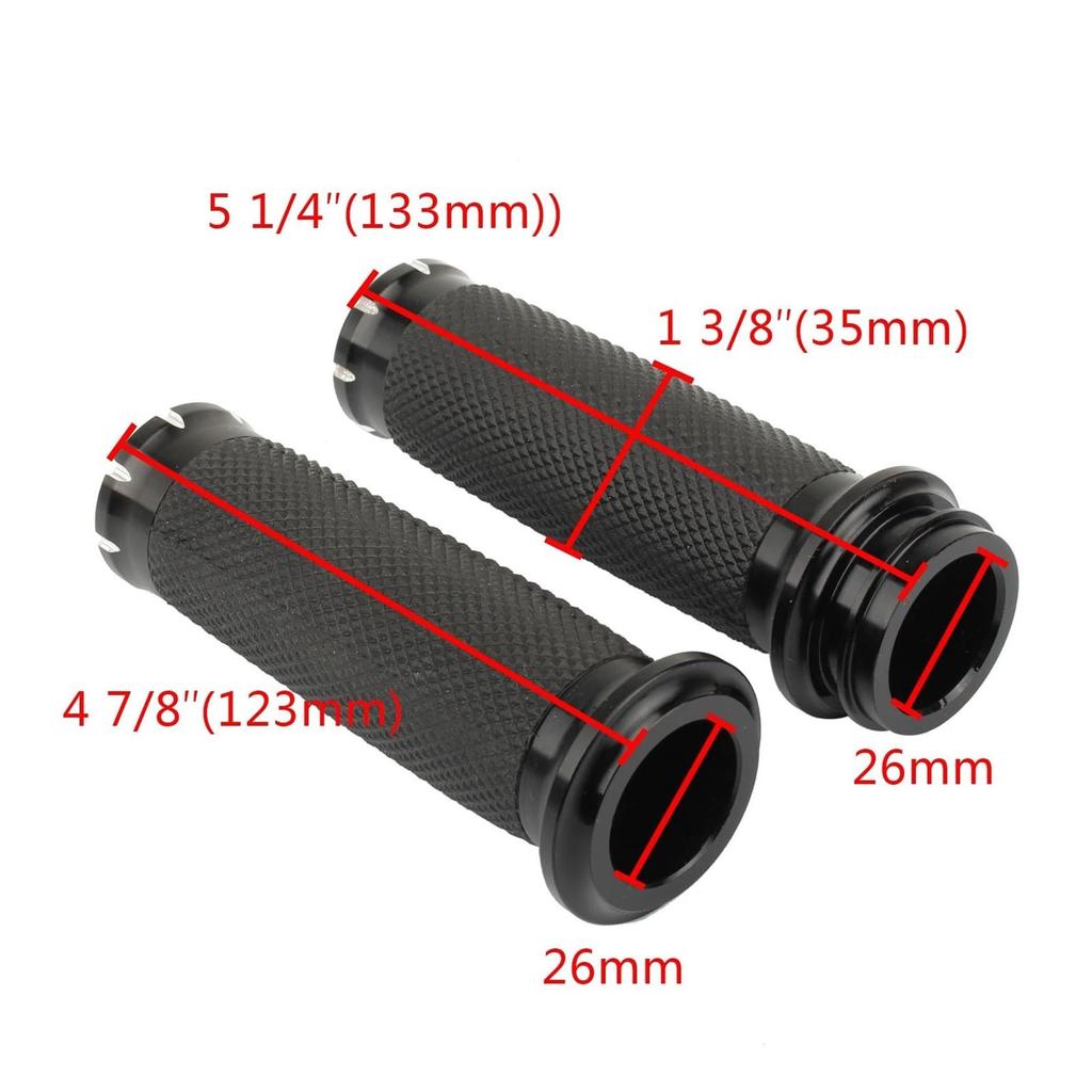 EUUTNFRE(Small Shop) 1" 25mm Hand Grip Handlebar Electronic Throttle Handle Grip, Compatible with Harley