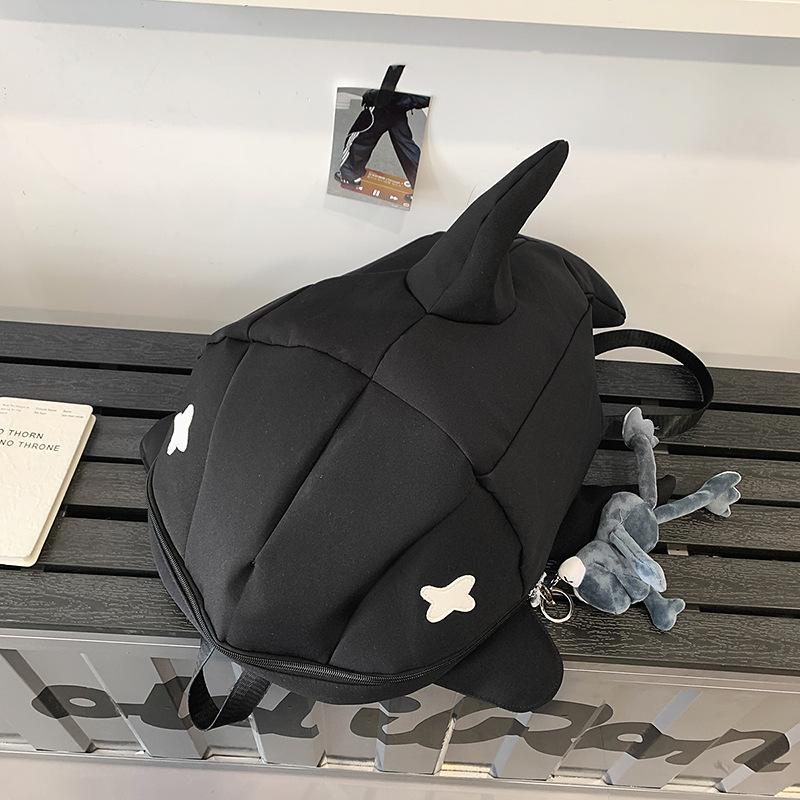 Shark backpack men's trendy brand niche design personality ugly cute breast bag creative backpack female college student funny schoolbag