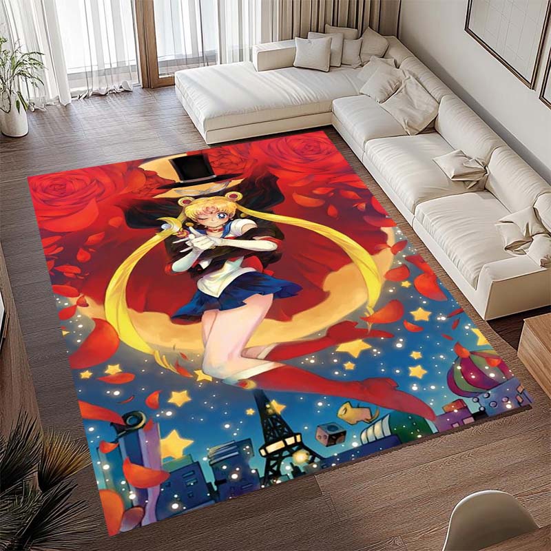Diese beliebte Spielmatte im Anime-Design mit Pretty Guardian Sailor Moon besteht aus bequemem, weichem, dickem und rutschfestem Flan