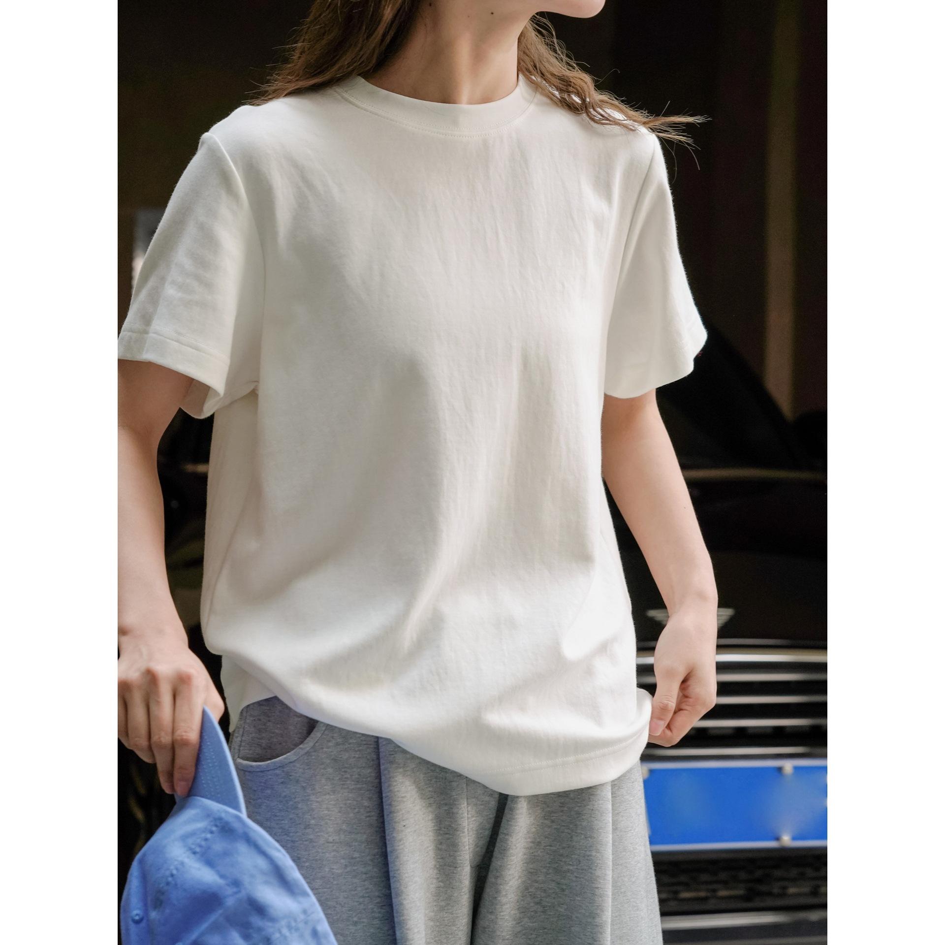 

Johnature Простые женские рубашки с коротким рукавом, летние повседневные однотонные свободные удобные пуловеры, универсальные топы M белый