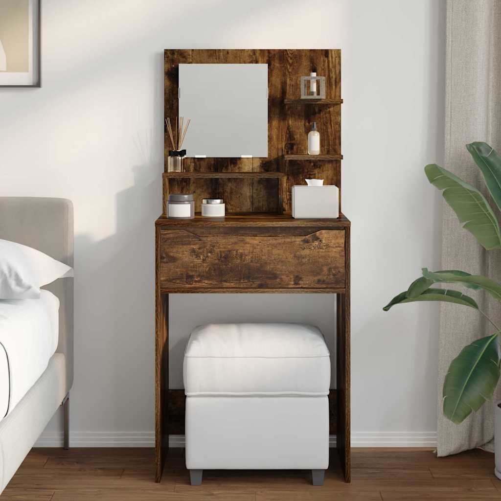 Bedroom Vanity Tables Smoked Oak 80 x 39.6 x 135 cm