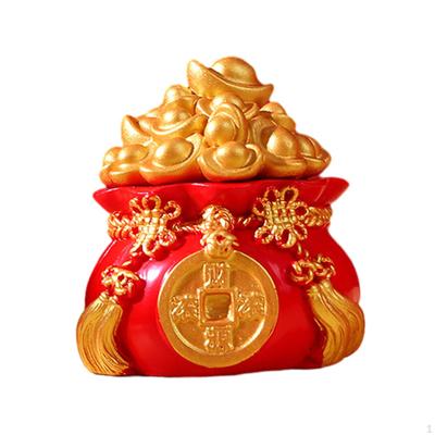 Desktop Wealth Figurine Treasure Basin Statue Centerpiece Creative Prosperity Sculpture Fortune