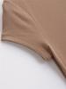 Sleek Back Slit Short Sleeve Round Neck Bodycon Dress - Women's Pure Desire Style