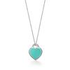 Heart-Shaped Enamel Cross Chain Necklace with Peach Heart Beads for Women - Fashionable Classic Style