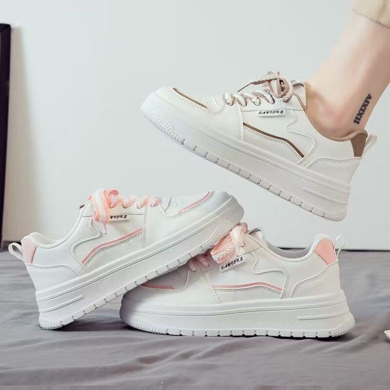 Tide little white shoes women's spring and summer sports platform casual women's shoes collision color mesh breathable board shoes